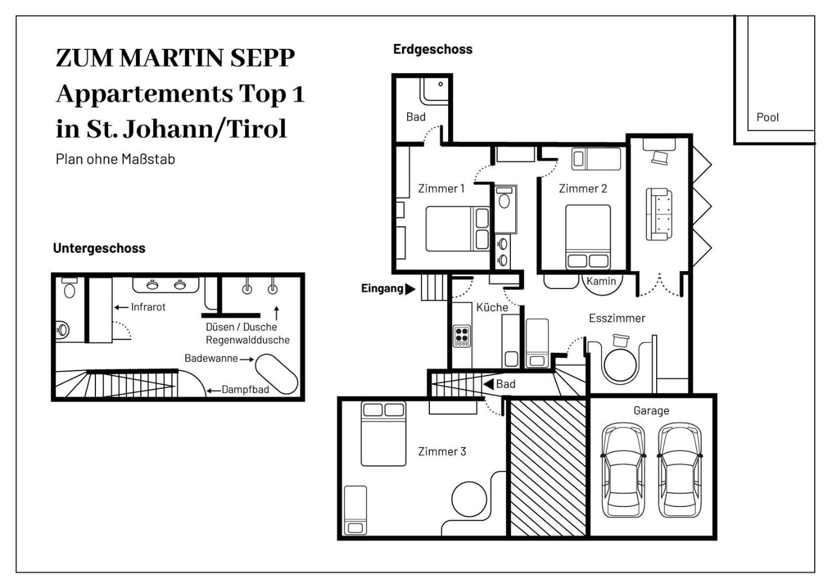 Zum Martin Sepp Appartements Im Martinshof Sankt Johann in Tirol Exterior photo