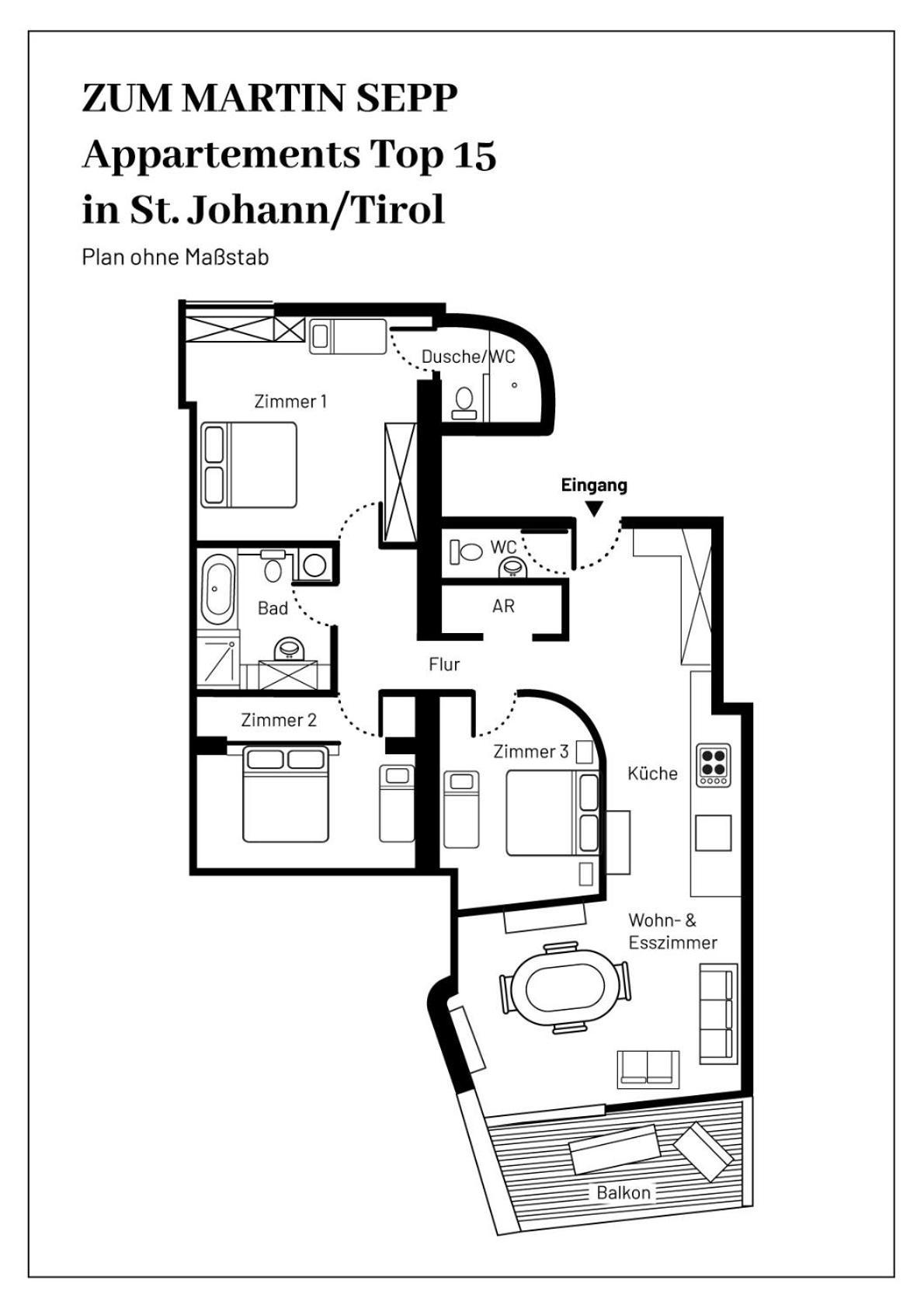 Zum Martin Sepp Appartements Im Martinshof Sankt Johann in Tirol Exterior photo